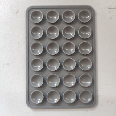 Förtjockad 24-kornig fyrkantig sugkopp, mobiltelefon silikon sugkopp, mobiltelefon surfplatta datorstöd, fästhållare