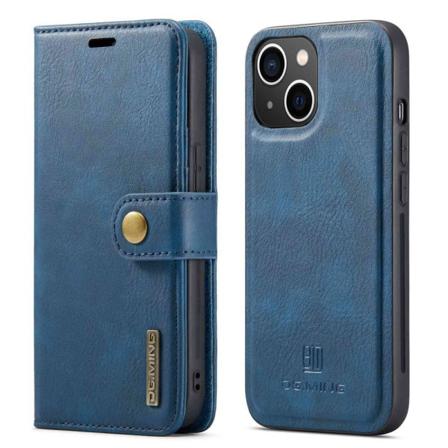 Dg.ming Premium Plånboksfodral För Iphone 14 Plus - Blå Blue