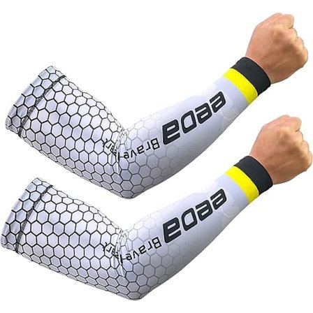 Anti UV-armvärmare, kylarmsärmar, anti-halk unisex ärmar, bleknar inte, anti-pilling, för cykling/fiske