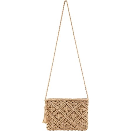 Dame Halm Skulder Bag, Retro, Liten Halm Bag, Skulder Bag,