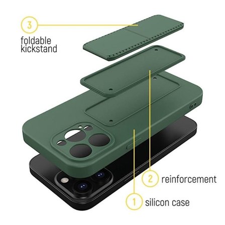 Wozinsky Xiaomi Poco X4 Pro 5G Taske Kickstand Silikone - Rød