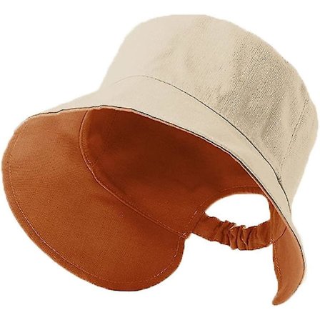 Poninhäntä Aurinkohattu Naisille Kääntyvä Bucket Hat UV-Suojaus Taitettava Laaja Reuna Rantahatut (FMY)