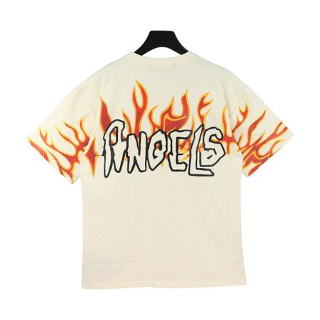 Angels 23ss Herre T-skjorter for kvinner, T-skjorter med bokstavtrykk Uformell rundhalset kortermet skjorte for ungdom 3 Eur Size S