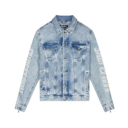 Malelions, Lective Denim Jacket Blauw, Heren, Maat:M