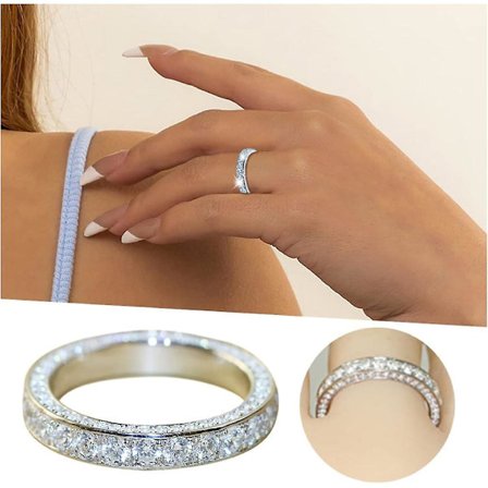 Snabb shopping Delikat Dam Fingerring Kompanjon Dam Full Klassisk Dam Ringar Flickor Diamantringar Ringar Ringar Smycken Dam