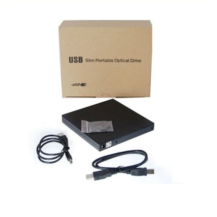 Bärbar 12,7 mm optisk drivenhetsbox USB mobilt kit USB2.0 notebook extern SATA seriell port
