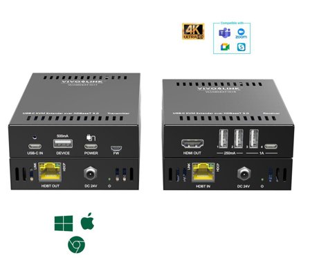 VIVOLINK USB-C 4K KVM Extender over