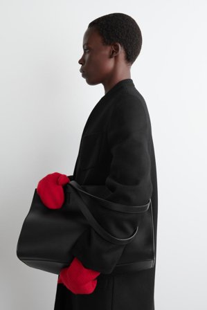 COS Damen Fäustlinge Aus Kaschmir - Rot