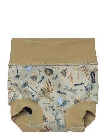 Baby Swim Pant Recycled Aop Mikk-line Khaki