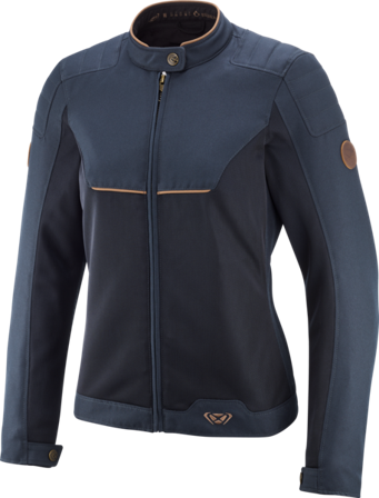 Ixon Cornet MC-jacka Dam Marinblå/Brun XL