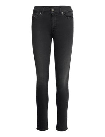 D-Roisin Trousers Skinny Jeans Sort Diesel Women