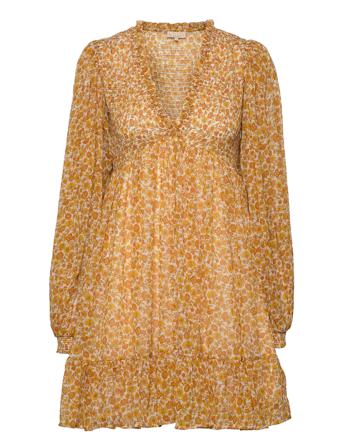 Chiffon V-Neck Dress Lyhyt Mekko Monivärinen/Kuvioitu By Ti Mo