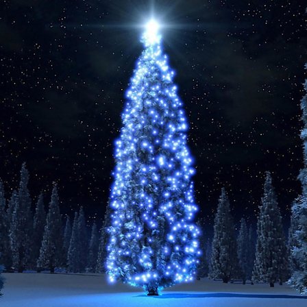 Solcellslampor utomhus trädgård 100 LED utomhus solcellslampor Cool julgransbelysning 12M