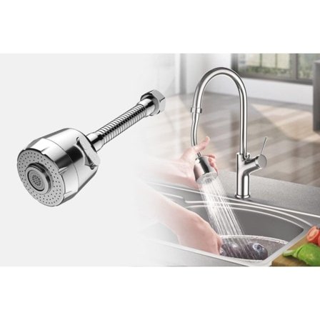 XJ-Fleksibel tud til vandhane Sølv i én størrelse—max