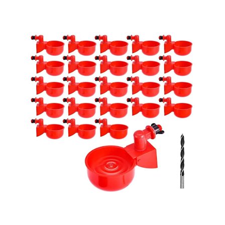 DIY Kylling Vandautomat til Fjerkræ Automatiske Kylling Vandkopper Tyngdekraft Fyldning Fjerkræ Vandautomat W