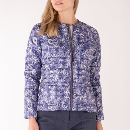 Chaqueta de tripulación Marine Classics Mary Light Weight Jacket Navy AOP, mujer, Small