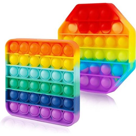 Pakke med 2 Pop Bubble Push Fidget, Fidget S It Its Pakke
