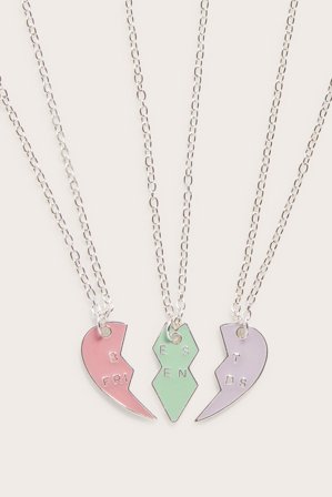 Kappahl | Vänskapshalsband 3-pack | Silver