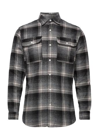 Slhregscot Check Shirt Ls W Skjorte Uformell Grå Selected Homme*Betinget Tilbud