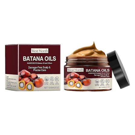 Batana Närande Hårmask - Reparera Torrt Hår, Minska Frissighet, Gör Håret Mjukt & Ger Glans - 120g