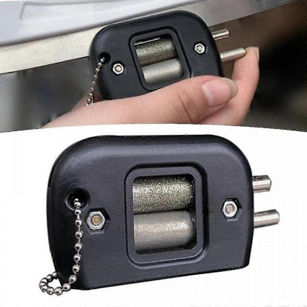 Bærbar isskøyteblad-sliper for hockey og skøyter - Slitsterk sandstein