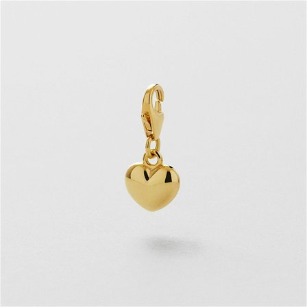 Solid Puffy Heart Charm