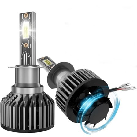 /EA/H3 LED-pærer til bil med blæser - Kraftig lysstyrke, exceptionel pålidelighed, 6500K farvetemperatur, 1800LM lysstyrke, 2-pak