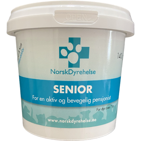 Norsk Dyrehelse - Norsk Dyrehelse Senior 140 g - Hund - Hundepleie & kosttilskudd - Kosttilskudd & hundevitaminer - ZOO.no