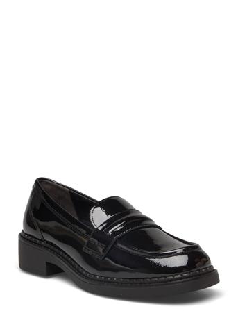Woms Slip-On Loafers Låga Skor Svart NEWD.Tamaris