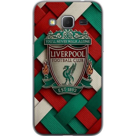 Kompatibel Mobilcover til Samsung Samsung Galaxy Core Prime Liverpool Football Club-emblem med You'll Never Walk Alone i kraftigt grafisk design for p