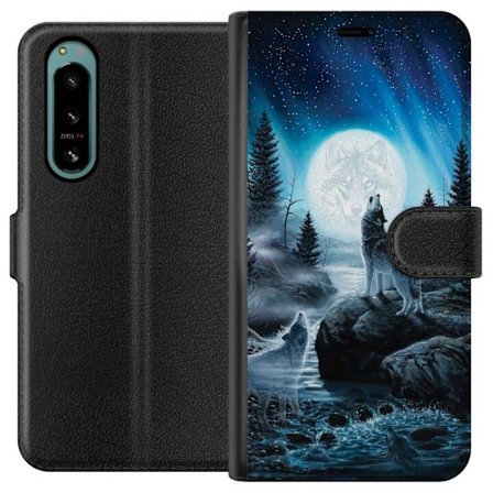 Kompatibelt Plånboksfodral till Sony Xperia 5 IV Wolf / Varg