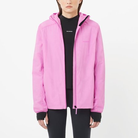 Salomon - Isolierte Kapuzenjacke Damen Mountain Flex - Cyclamen