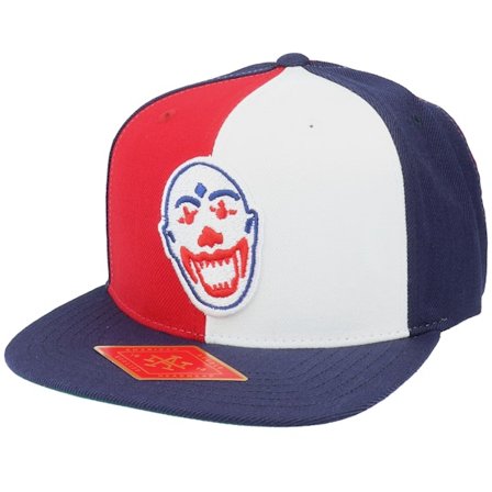 American Needle - Multi snapback Caps - Indianapolis Clowns 400 Series Red/Navy/White Snapback @ Hatstore
