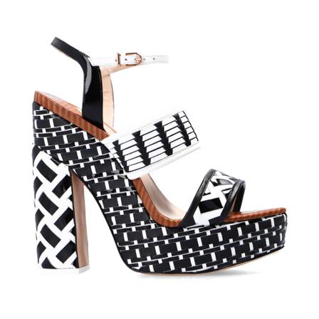 Sophia Webster Celia platform Sandalen , Zwart , Dames , Maat: 38 EU