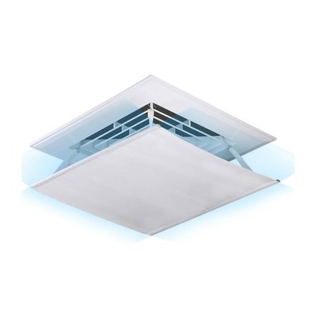 Justerbart vindskydd för luftkonditionering 60x60cm