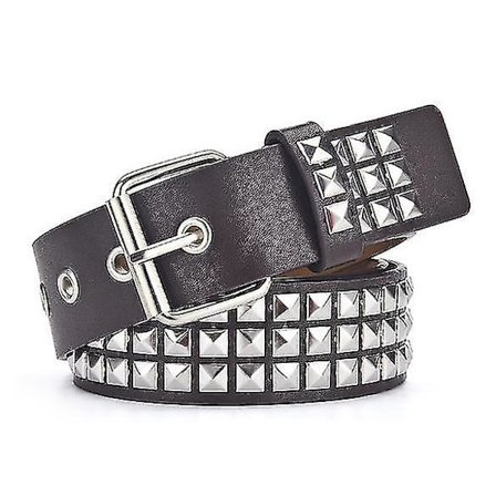 Nasta-vyö Rock Rivet -vyö Punk-tekonahkainen pyramidinastavyö Naisille Miehille farkut Gootti-vaatteiden tarvikkeet