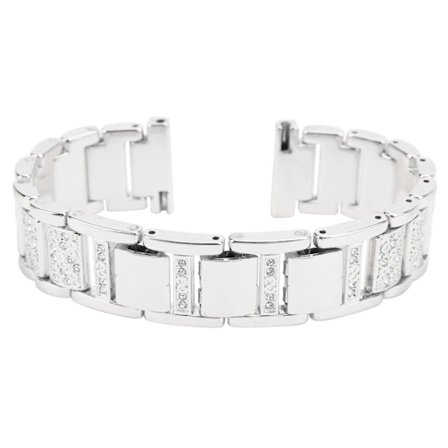 22 mm:n kiiltävä älykellon ranneke Samsung Gear S3:lle/ Gear2 R380/ Gear2 Neo R381/ Live R382Silver(opp)