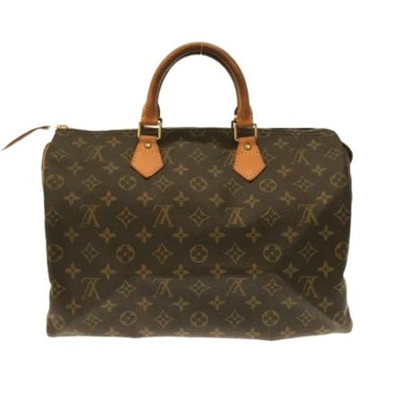 Louis Vuitton Vintage, Pre-owned Speedy 35 Monogram Handbag Bruin, Dames, Maat:ONE Size