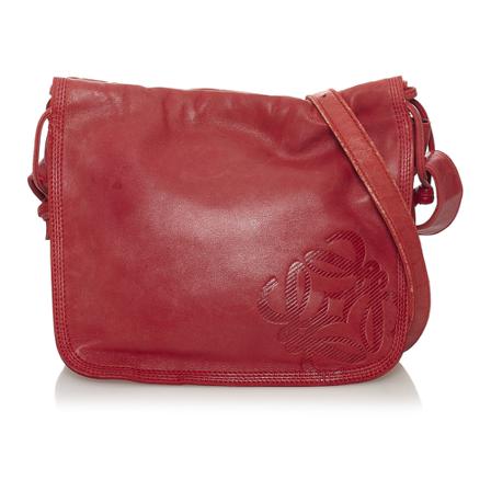Loewe Pre-owned Leather Crossbody Taske Rød, Dame Vintage Tasker, Størrelse: ONE Size