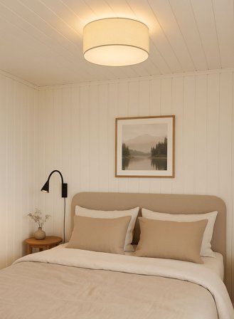 Iris taklampe Ø55 - hvit