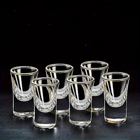6 kpl, 15 ml Mini Shot-lasit baariin, pubiin, klubille, ravintolaan ja kotikäyttöön - Täydellinen suosikkijuomiesi nauttimiseen