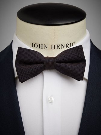 John Henric Men's Braune Wollfliege Size Pre-tied