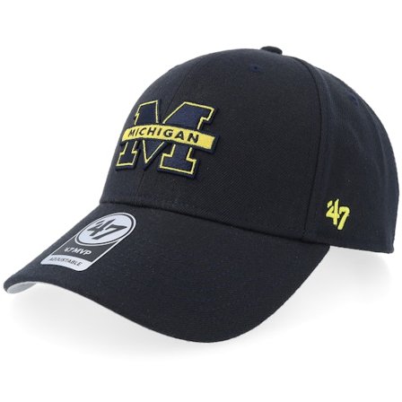 47 Brand - College Blå adjustable Caps - Michigan Wolverines 47 Mvp Cap Navy Adjustable @ Hatstore