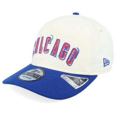 New Era - MLB Vit adjustable Keps - Chicago Cubs Team Scribble Chrome/Royal A-frame Adjustable @ Hatstore