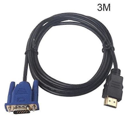 1.8/3/5/10m 1080p HDMI - VGA 15pin uroskaapelisovitin HDTV HD LCD:lle