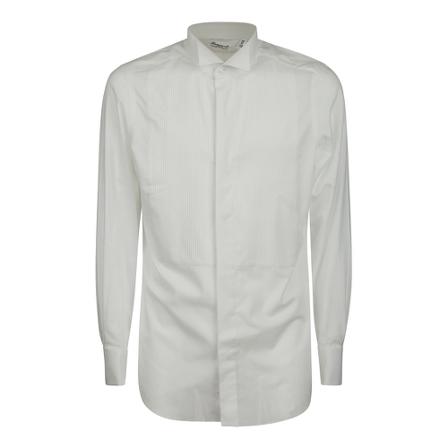 Finamore, Formal Shirts Wit, Heren, Maat:L