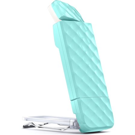 USB Genopladelig Læselampe 3 Farvetilstande 5 Lysstyrkeniveauer Natlampe 80 Timers Brug Til Bøger Voksne Børn Blå