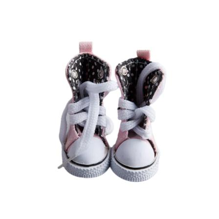 Docktillbehör 5cm High Top Canvas Sneakers Casual Skor För