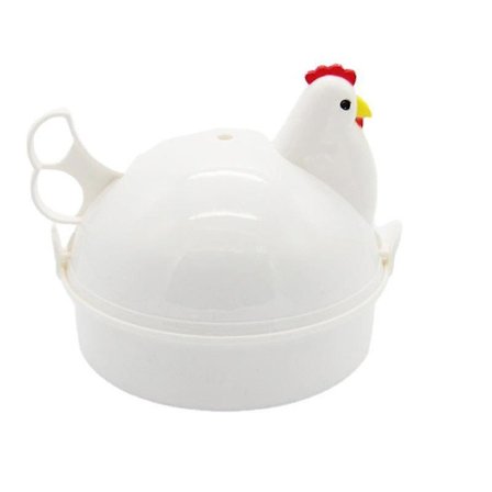 Mikrobølgeovn Egg Cooker, Søt Kylling Form Mikrobølgeovn Egg Poacher 4 Egg Boiler Steamer Egg Boiler Steamer 1pc