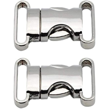 2 stk. Metal Side Release Spænder Justerbare Hurtigudløser Clips DI